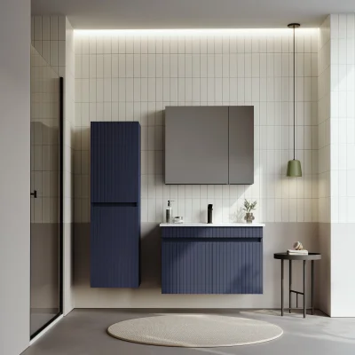 Orka Tivoli Banyo Dolabı Takımı 85cm Lacivert - 1