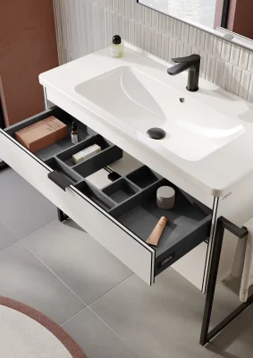 Orka Trio Banyo Dolabı Takımı 100 cm Beyaz - 3