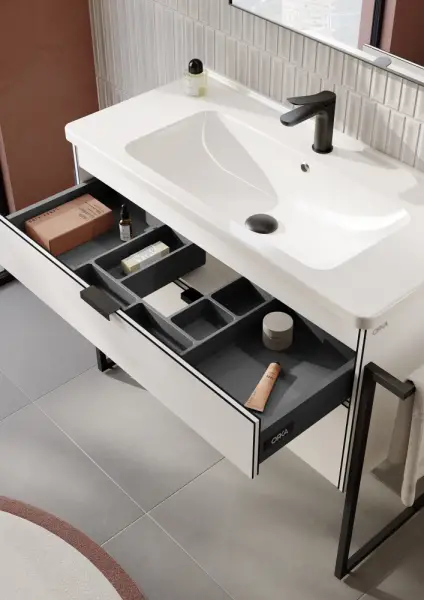 Orka Trio Banyo Dolabı Takımı 100 cm Beyaz - 3