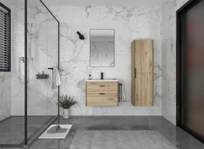 Orka Trio Banyo Dolabı Takımı 65 cm Senza - 1