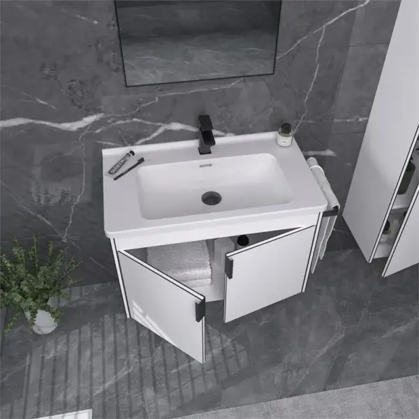 Orka Trio Banyo Dolabı Takımı 80 cm Beyaz - 3