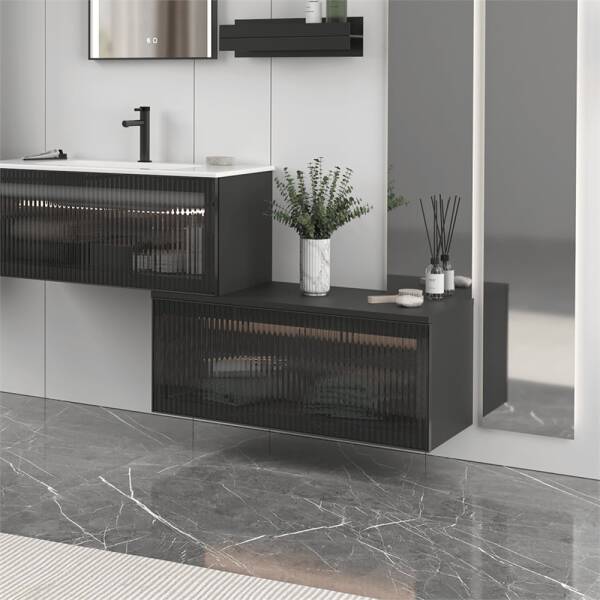 Orka Urban Banyo Dolabı Takımı 80 cm Siyah - 2