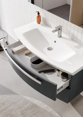 Orka Urla Banyo Dolabı Takımı 90 cm Antrasit - 3