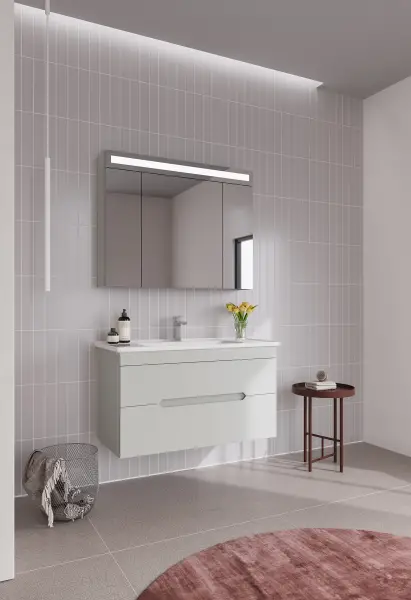Orka Varna Banyo Dolabı Takımı 100 cm Kaşmir - 2