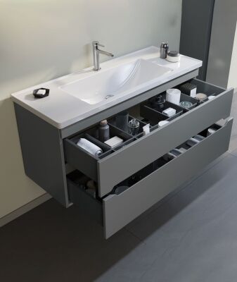 Orka Varna Banyo Dolabı Takımı 120 cm Antrasit - 2