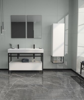 Orka Vegas Banyo Dolabı Takımı 120 cm Beyaz - 2