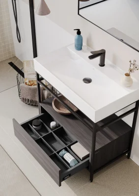 Orka Vegas Banyo Dolabı Takımı 80 cm Antrasit - 3