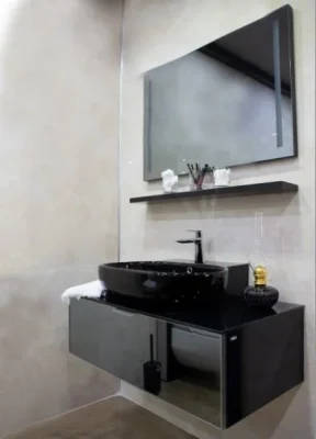 Orka Yalıköy Banyo Dolabı Takımı 90 cm Siyah - Siyah - 3