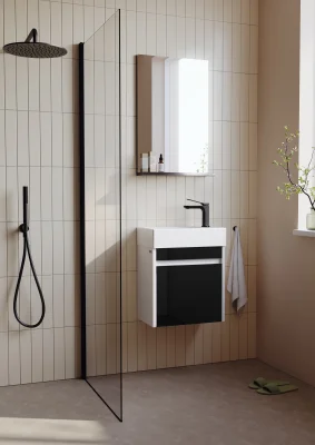 Orka Yedisu Banyo Dolabı Takımı 45 cm Siyah - 1