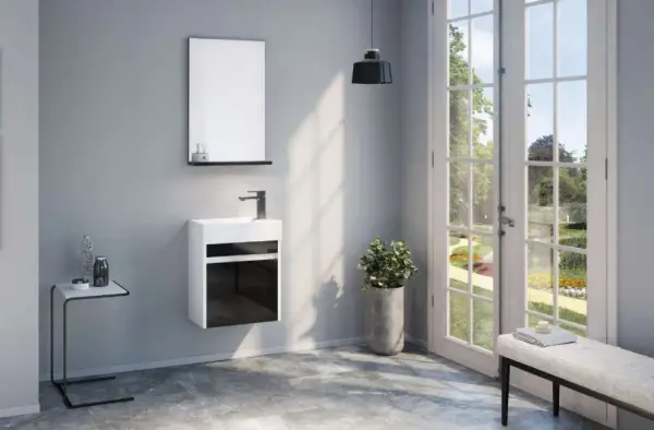 Orka Yedisu Banyo Dolabı Takımı 45 cm Siyah - 2