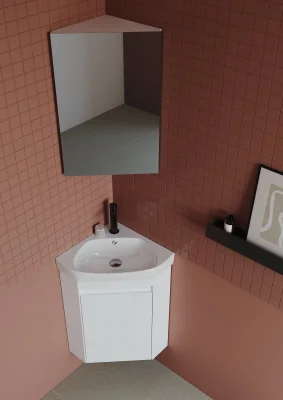 Orka Zag Banyo Dolabı Takımı 45 cm Beyaz - 2