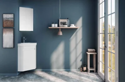 Orka Zag Banyo Dolabı Takımı 45 cm Beyaz - 1