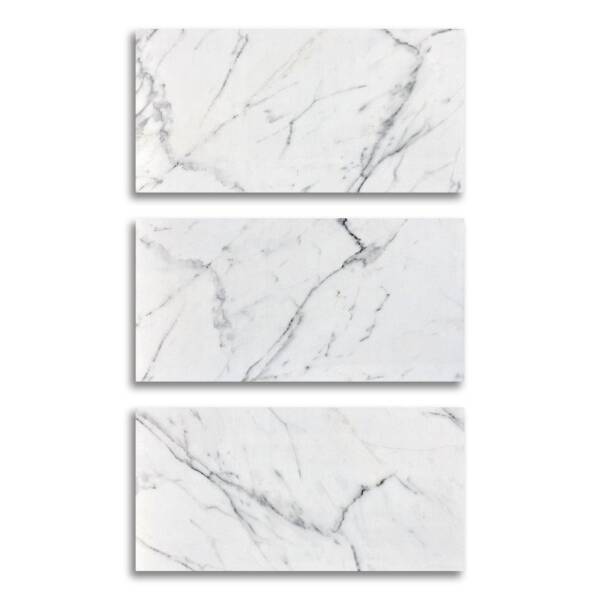 Seramiksan Calacatta Marmi Beyaz Parlak Seramik 197952 - 60x120 - 1