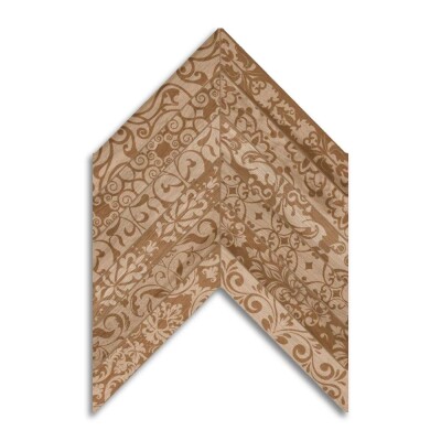 Seramiksan Classic Wood Mat Balıksırtı Dark Floral Motif Yer Duvar Seramiği 943312 - 40x60 - SERAMİKSAN