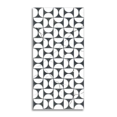 Seramiksan Eros Beyaz Parlak Geometrik Motif Seramik 653611 - 30x60 - SERAMİKSAN