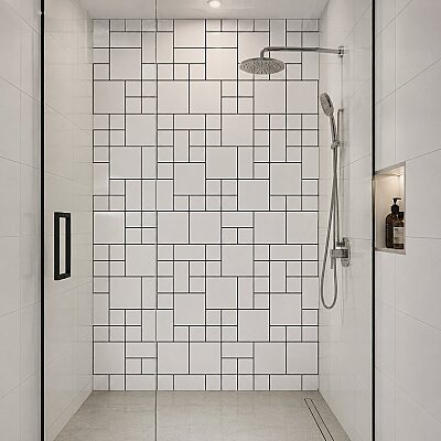 Seramiksan Fantasia Beyaz Parlak Seramik 730901 - 30x60 - SERAMİKSAN