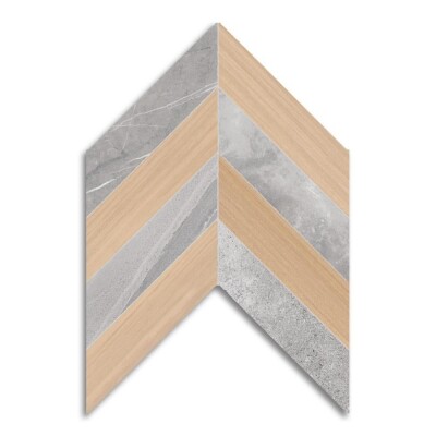 Seramiksan Gri Ladin Ceviz Motif Mat Yer Duvar Seramiği 947310 40X60 - SERAMİKSAN