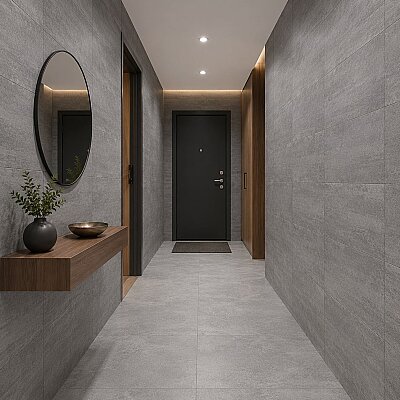 Seramiksan Grunge Gri Mat Seramik 145901 - 30x60 (2.Kalite) - SERAMİKSAN