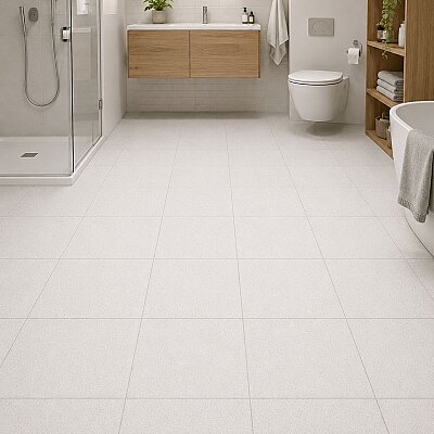 Seramiksan Metalik Beyaz Mat Seramik 063301 - 33x33 - SERAMİKSAN