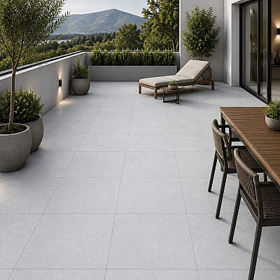 Seramiksan Mons Açık Gri Mat Seramik 473962 - 60x60 - SERAMİKSAN