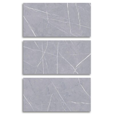 Seramiksan Pietra Açık Gri Parlak Seramik 388931 - 60x120 - SERAMİKSAN