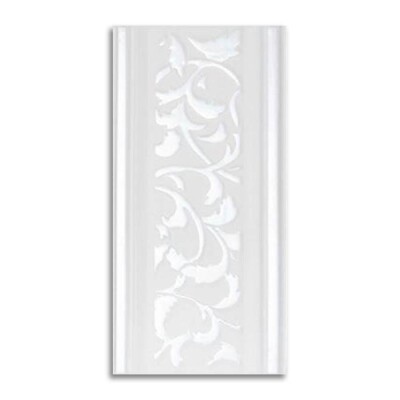 Seramiksan Victorian Mat Beyaz Luster Bordür Seramik BRS656 - 15x30 - SERAMİKSAN
