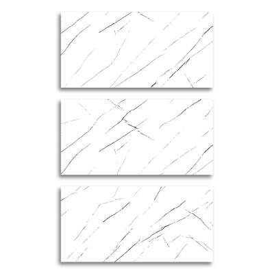 Seramiksan White&Black Marble Beyaz Parlak Seramik 933911 - 60x120 - SERAMİKSAN