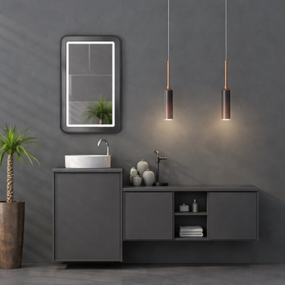 Shower Art Banyo Dolabı 175cm Antrasit - SHOWER