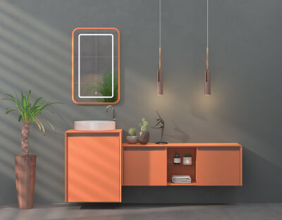 Shower Art Banyo Dolabı 175cm Tarçın - SHOWER