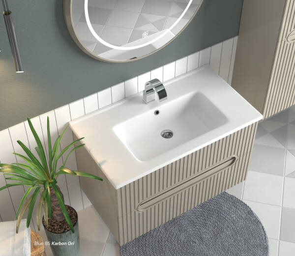 Shower Blue Banyo Dolabı 65cm Sahra - 1