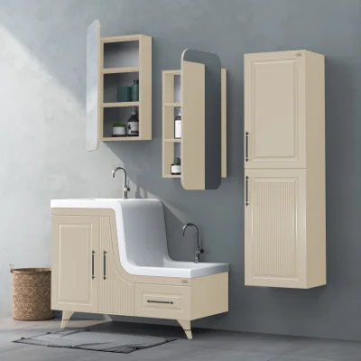 Shower Ceylin Banyo Dolabı 105cm Sahra - 1