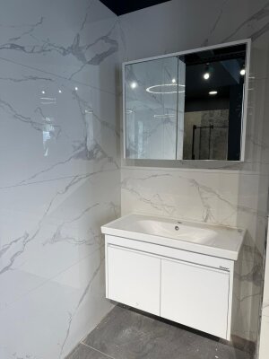 Shower Cool Banyo Dolabı 90cm Beyaz - SHOWER