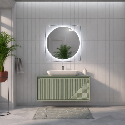 Shower Este Banyo Dolabı 100cm Yeşil - SHOWER