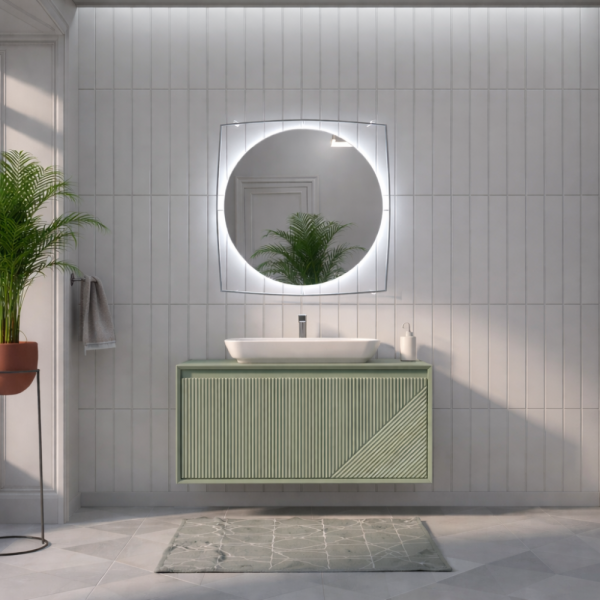 Shower Este Banyo Dolabı 100cm Yeşil - 1