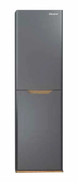 Shower Lenon Boy Dolabı 40cm Antrasit Gri-Legnano - 1