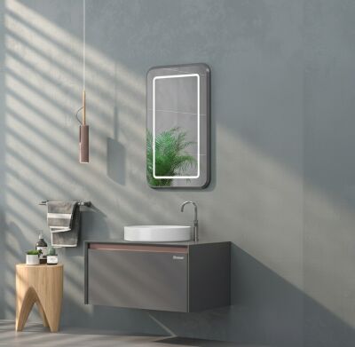 Shower Line Banyo Dolabı 120cm Gül Kurusu - SHOWER