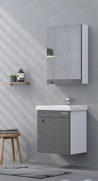 Shower Loft Banyo Dolabı 50cm Antrasit - 1