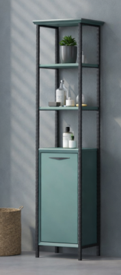 Shower Ordin Boy Dolabı 38cm Petrol Mavi - SHOWER