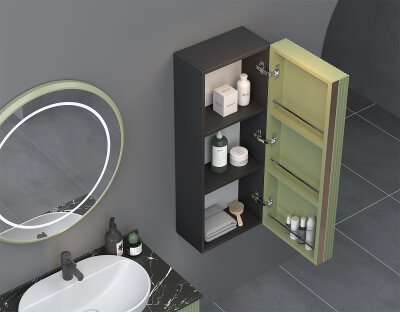 Shower Sıla Banyo Dolabı 85cm Sardunya - 3