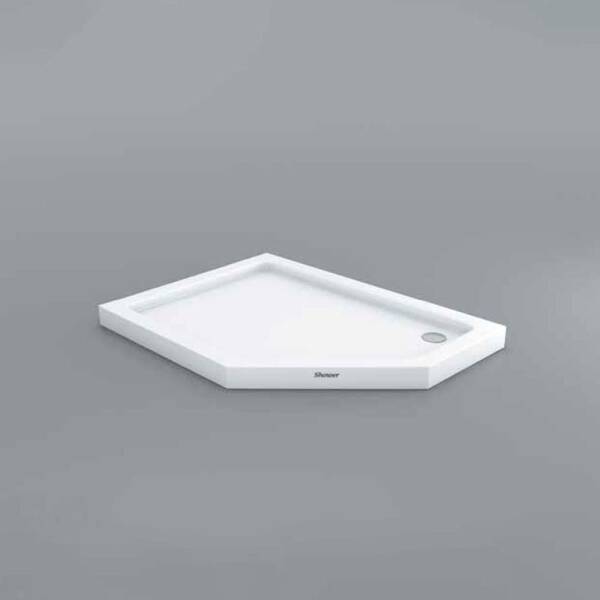 Shower Stumpy Beşgen Sağ-Sol Flat Duş Teknesi - 1