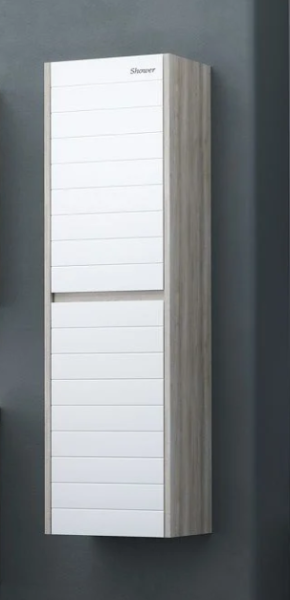 Shower Vesta Boy Dolabı 90cm Kanyon-Beyaz - 1