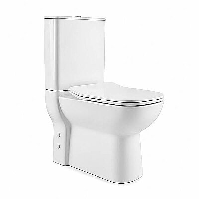 Turkuaz Duru BTW Rimless Klozet Alttan Çıkışlı DP Kapak (SET003008-1) - 2
