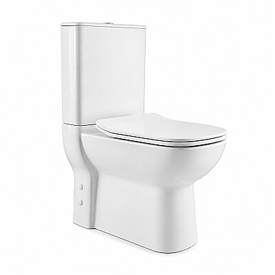 Turkuaz Duru BTW Rimless Klozet Alttan Çıkışlı PP Kapak (SET003009-1) - 2