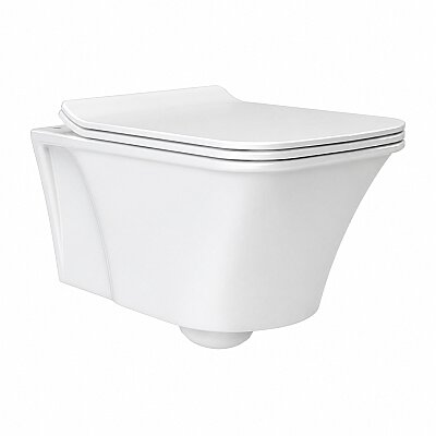 Turkuaz İbiza Rimless Asma Klozet Seti Mat Beyaz (SET001021-1) - 2