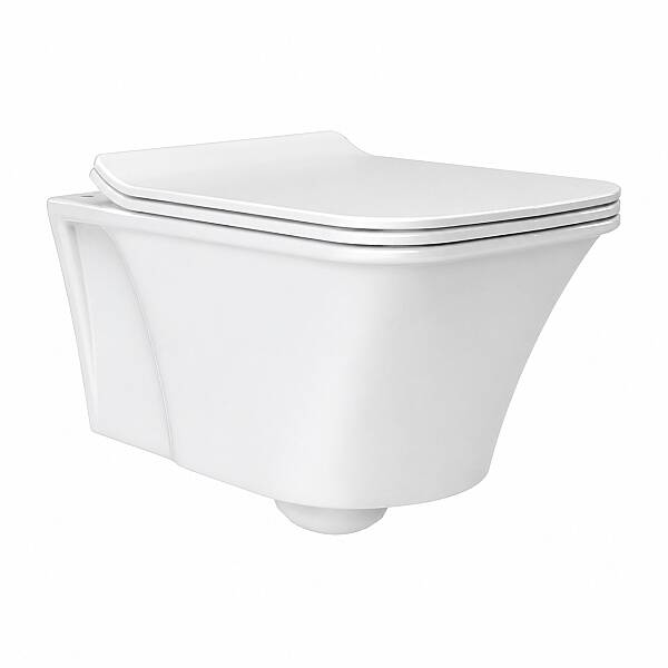 Turkuaz İbiza Rimless Asma Klozet Seti Mat Beyaz (SET001021-1) - 2