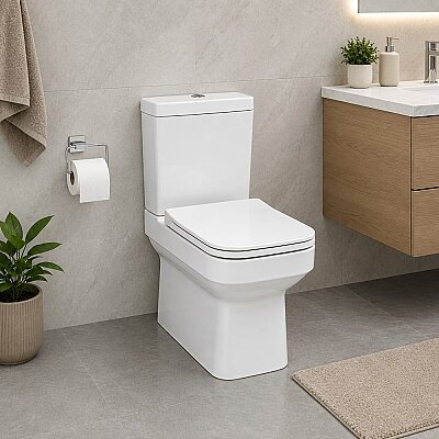 Turkuaz Noura Entegre Ara Musluklu Duvara Sıfır Klozet (SET004037-1) - 3