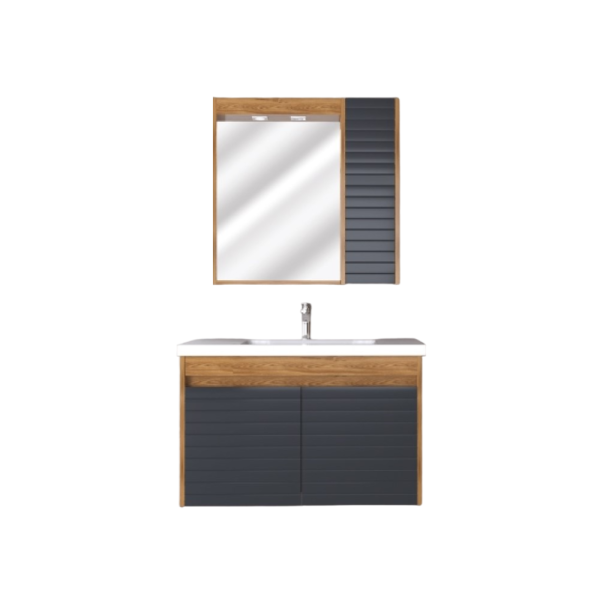 UBM Banyo Keops Banyo Dolabı 80cm Antrasit - 1