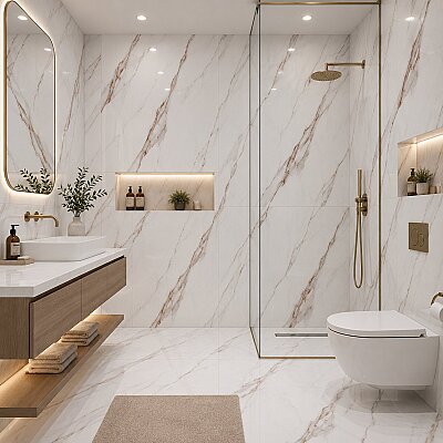 Yurtbay Seramik Calacatta Luxe Beyaz Polished Rek. (60x120cm) - YURTBAY SERAMİK