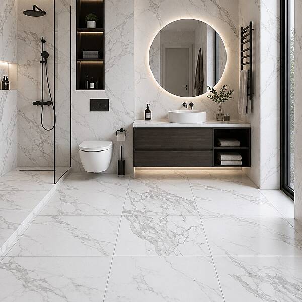 Yurtbay Seramik Eternal Beyaz Polished Sırlı Granit (60x60cm) - 1