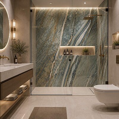 Yurtbay Seramik Grace Green Polished Rek. Porselen (60x120cm) - YURTBAY SERAMİK